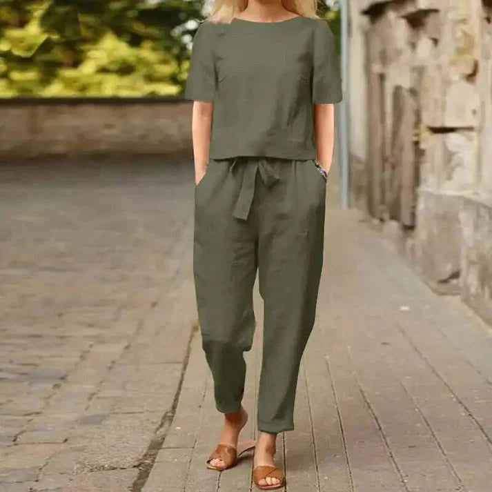 LINA™ | ELEGANT SUMMER TWO-PIECE SET WITH TUMMY COVERAGE