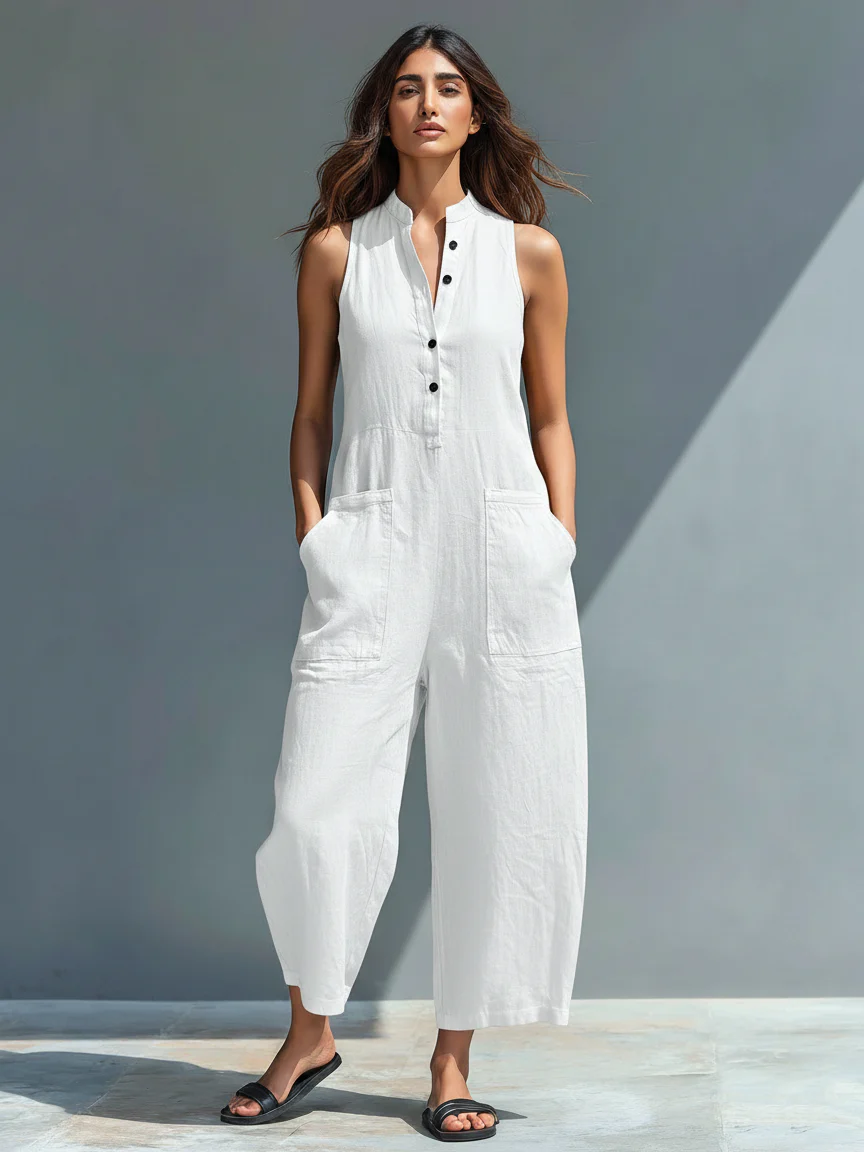 SOLÈNE™ | Elegant Sleeveless Jumpsuit