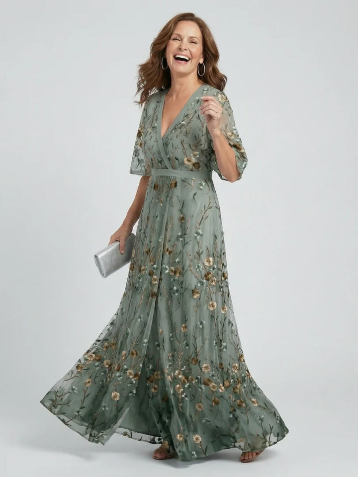 Selora | Halter Bloom Flow Maxi Dress
