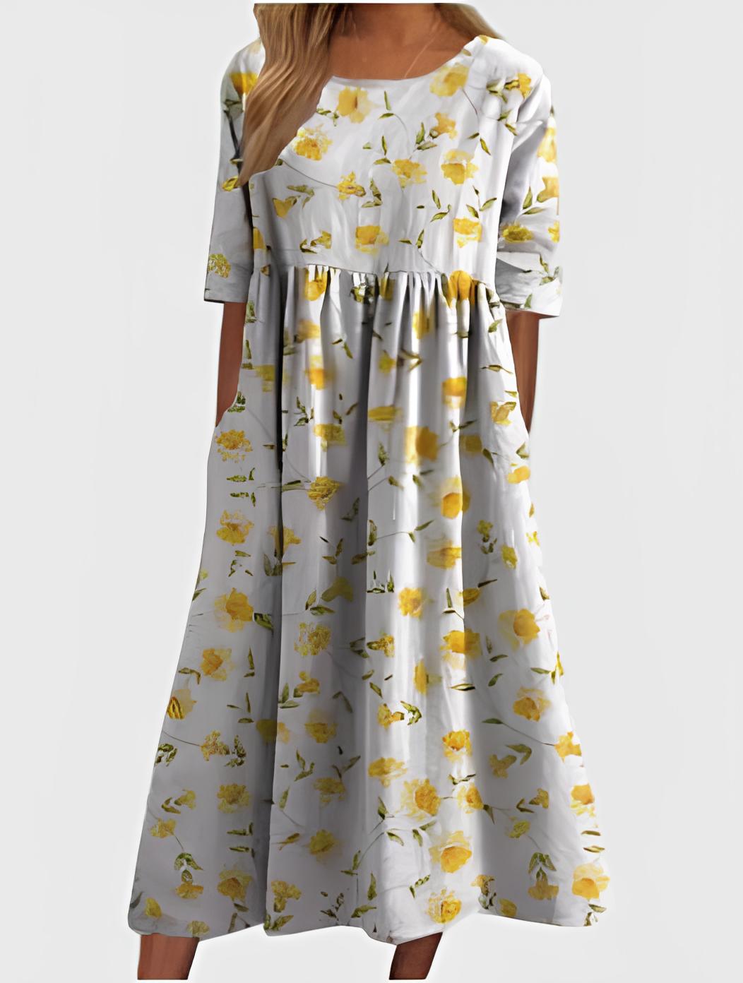 Eliza | Relaxed Midi Dress - Effortless Elegance, Everyday Comfort