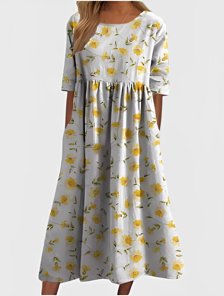 Eliza | Relaxed Midi Dress - Effortless Elegance, Everyday Comfort