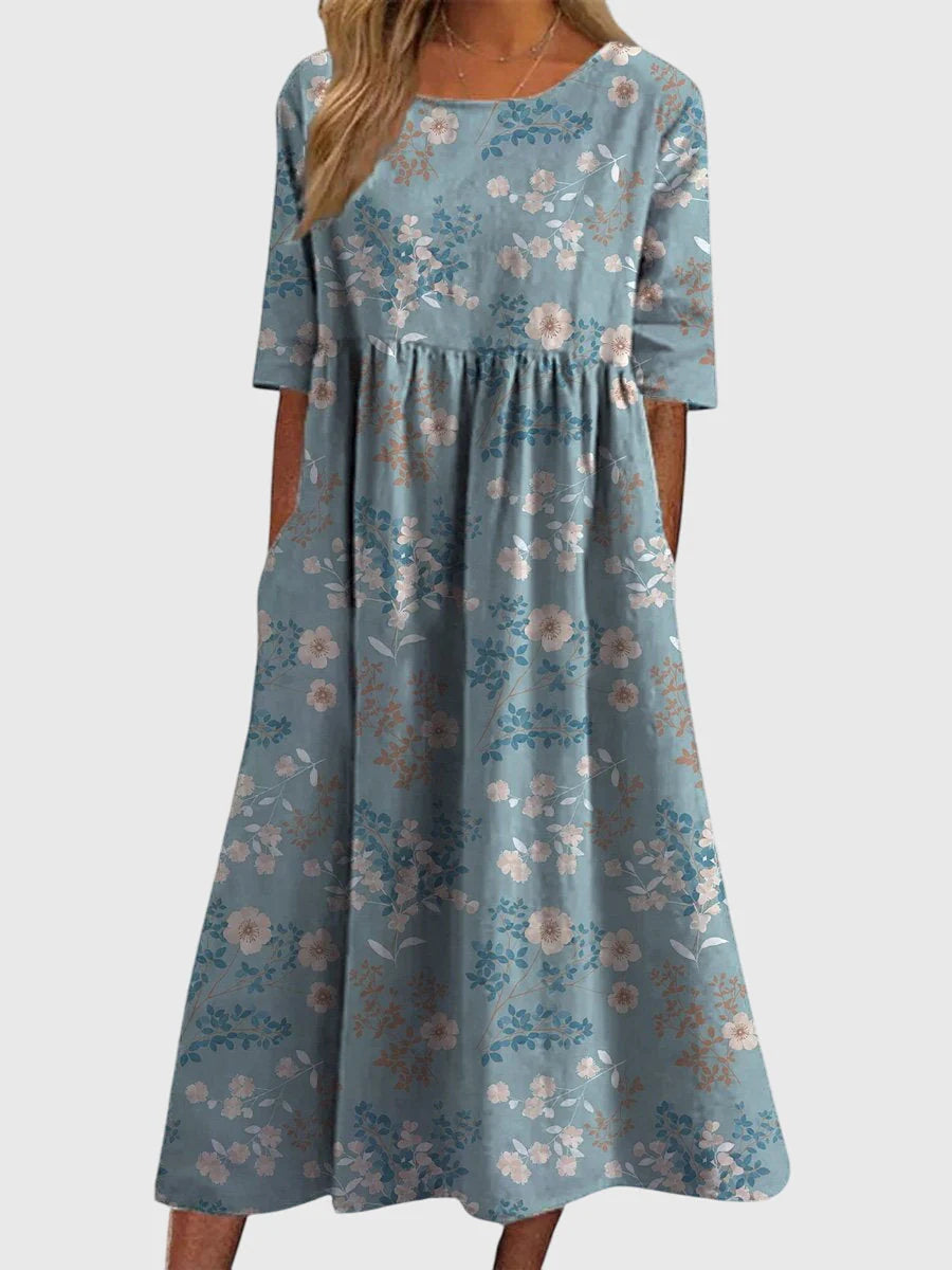 Eliza | Relaxed Midi Dress - Effortless Elegance, Everyday Comfort