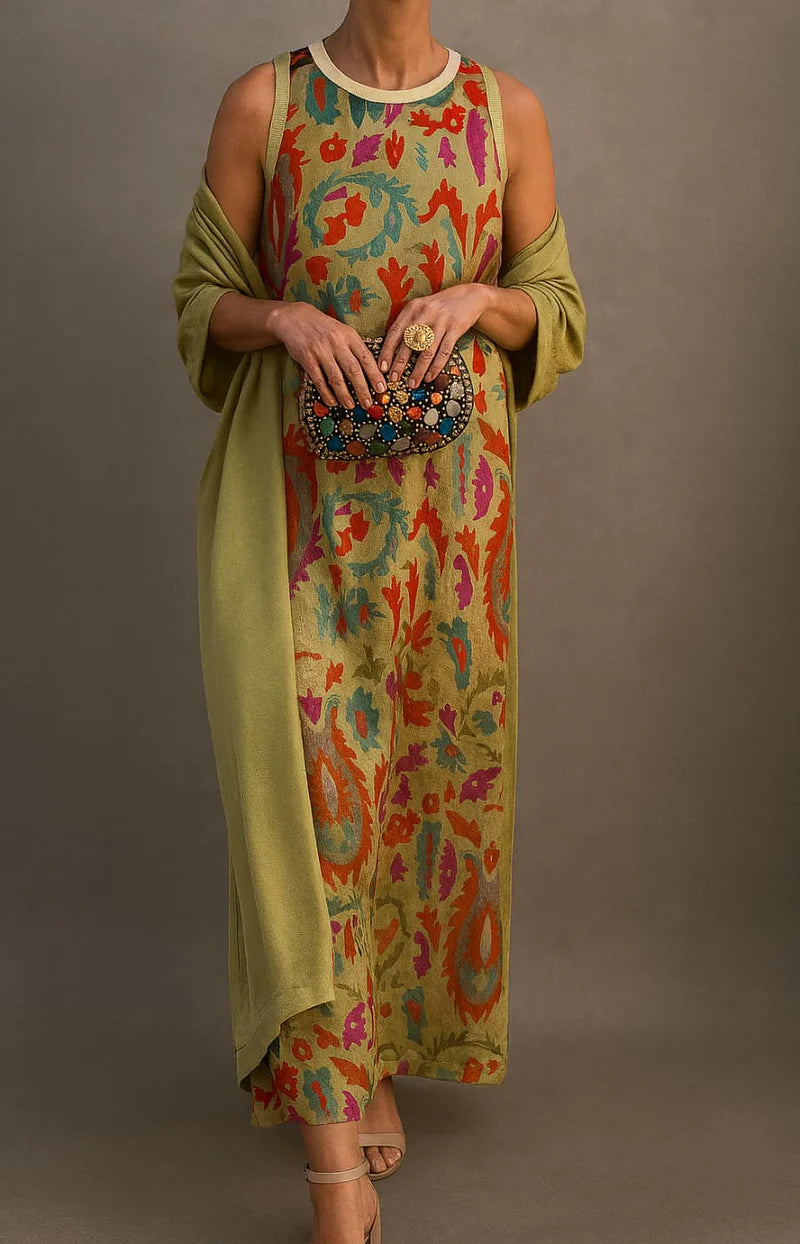 Élina | Maxi Dress Set + FREE Matching Cardigan