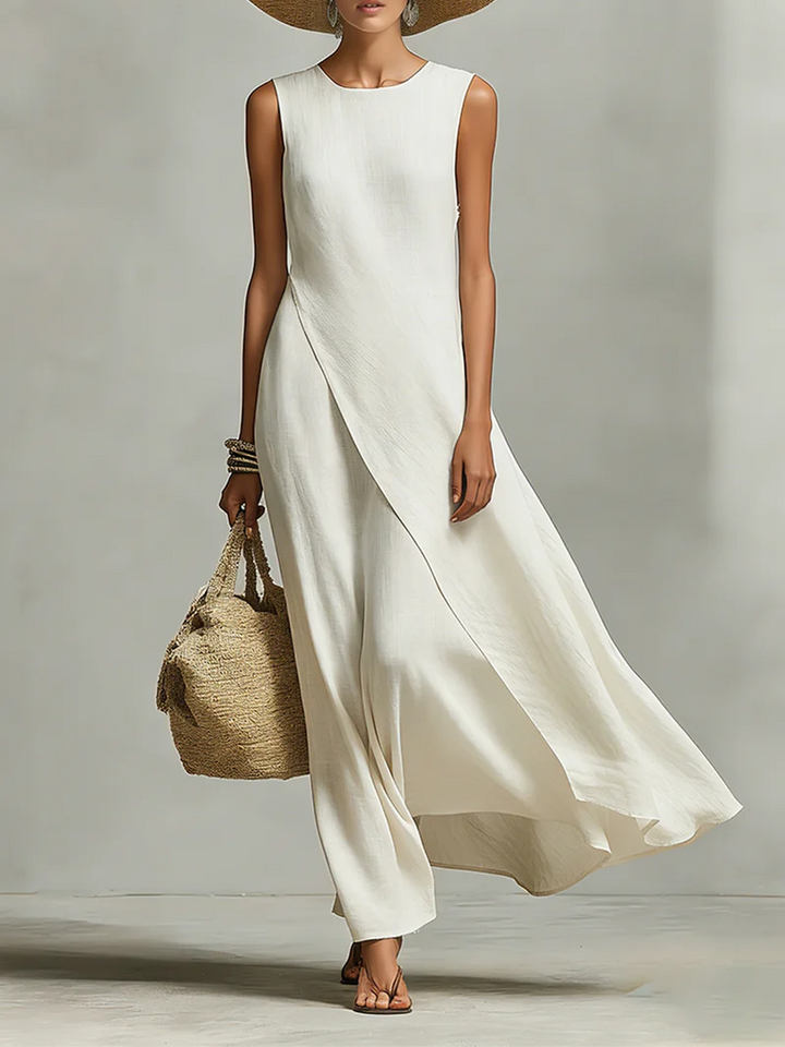 Ivory Loose-fit Maxi Dress