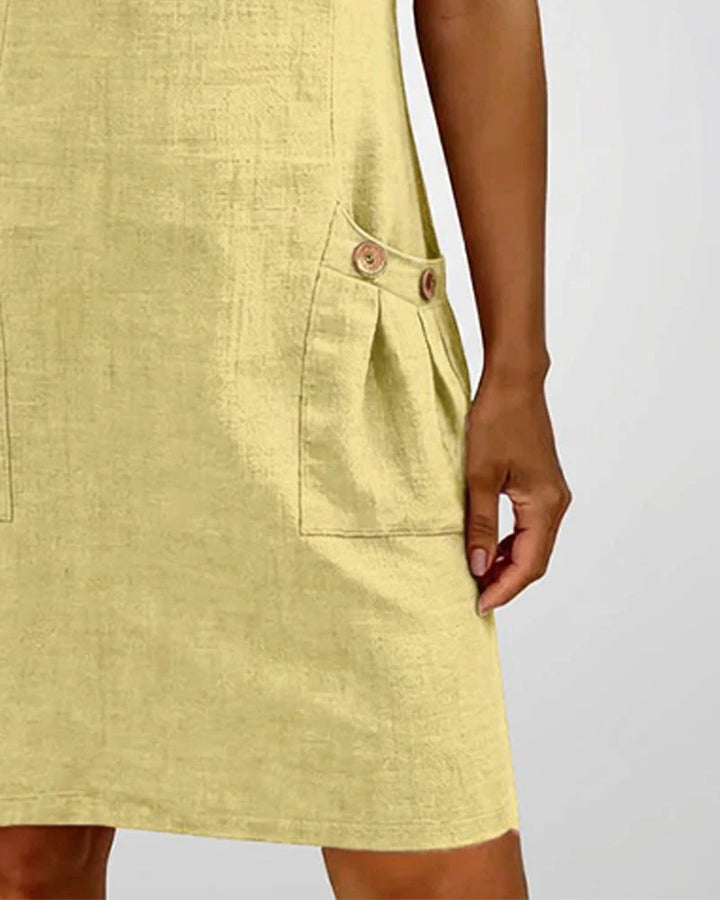 Cotton Zip-Up Dress