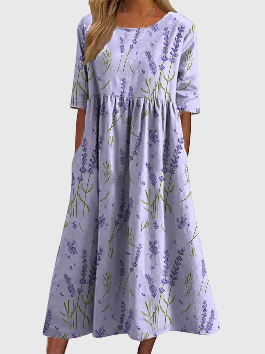 Eliza | Relaxed Midi Dress - Effortless Elegance, Everyday Comfort