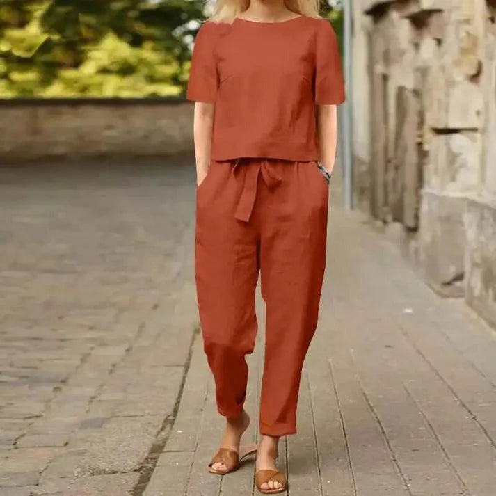 LINA™ | ELEGANT SUMMER TWO-PIECE SET WITH TUMMY COVERAGE