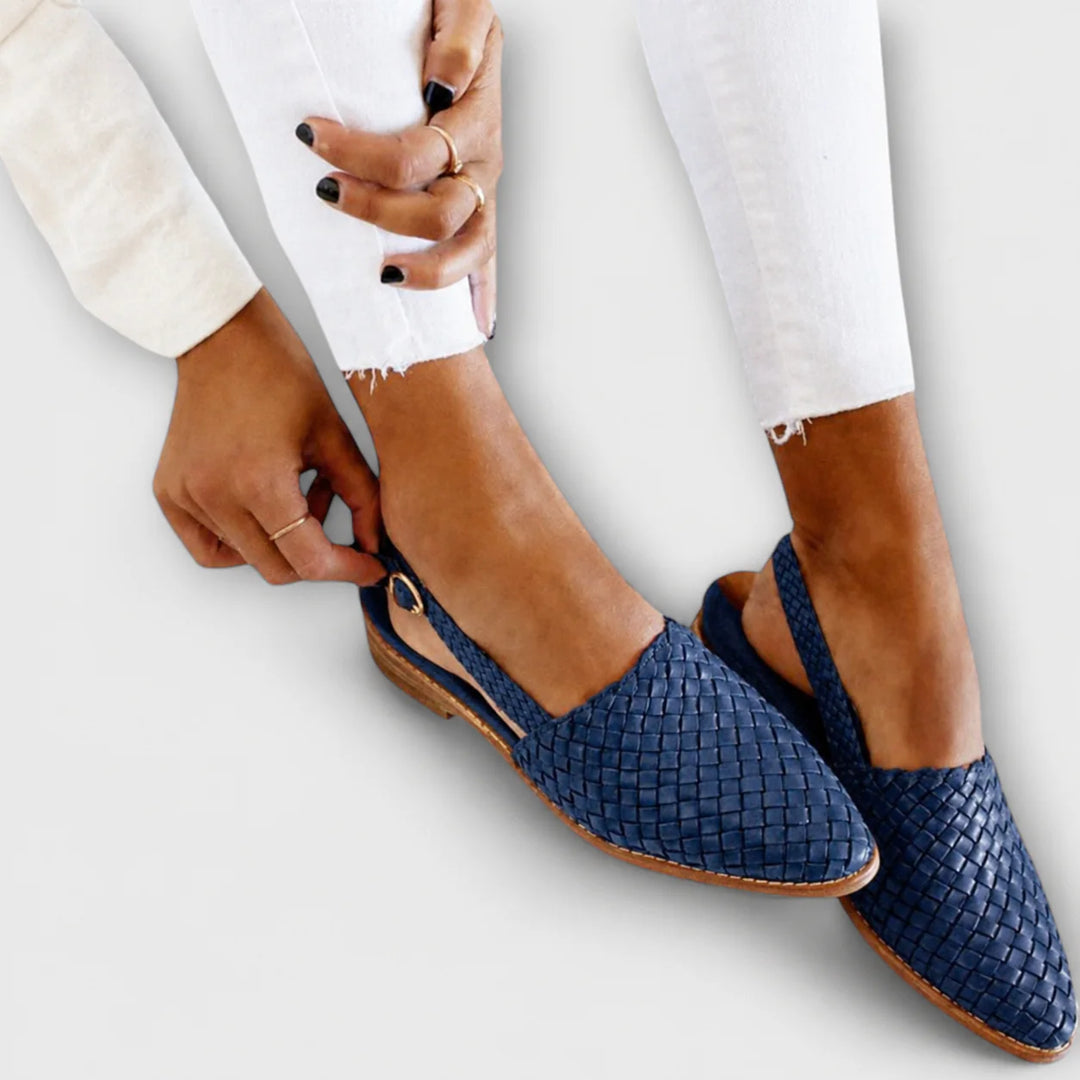 Aurora | Woven Slingback Loafer