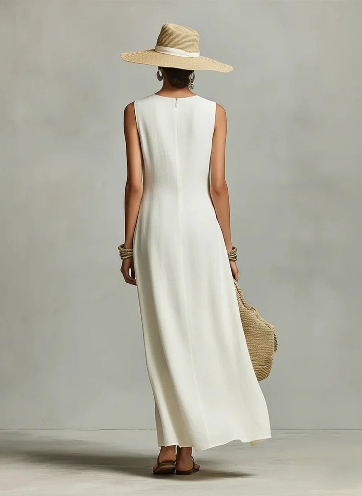 Ivory Loose-fit Maxi Dress