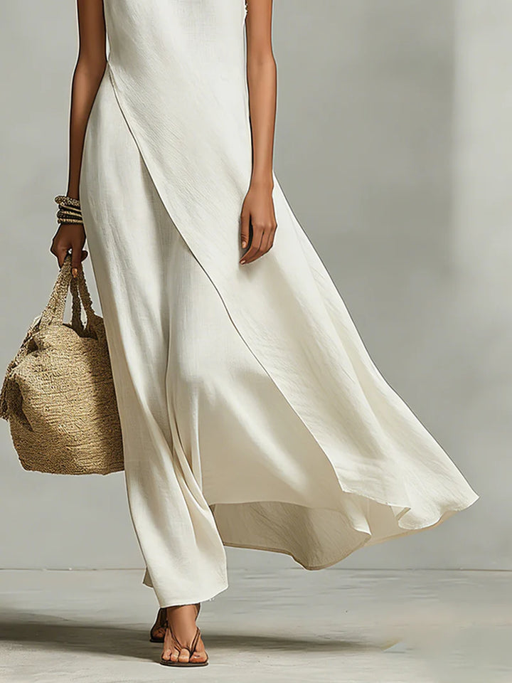 Ivory Loose-fit Maxi Dress