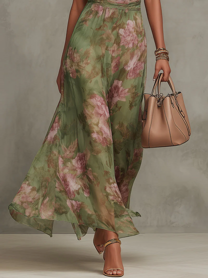 Amara | Floral Halter Dress