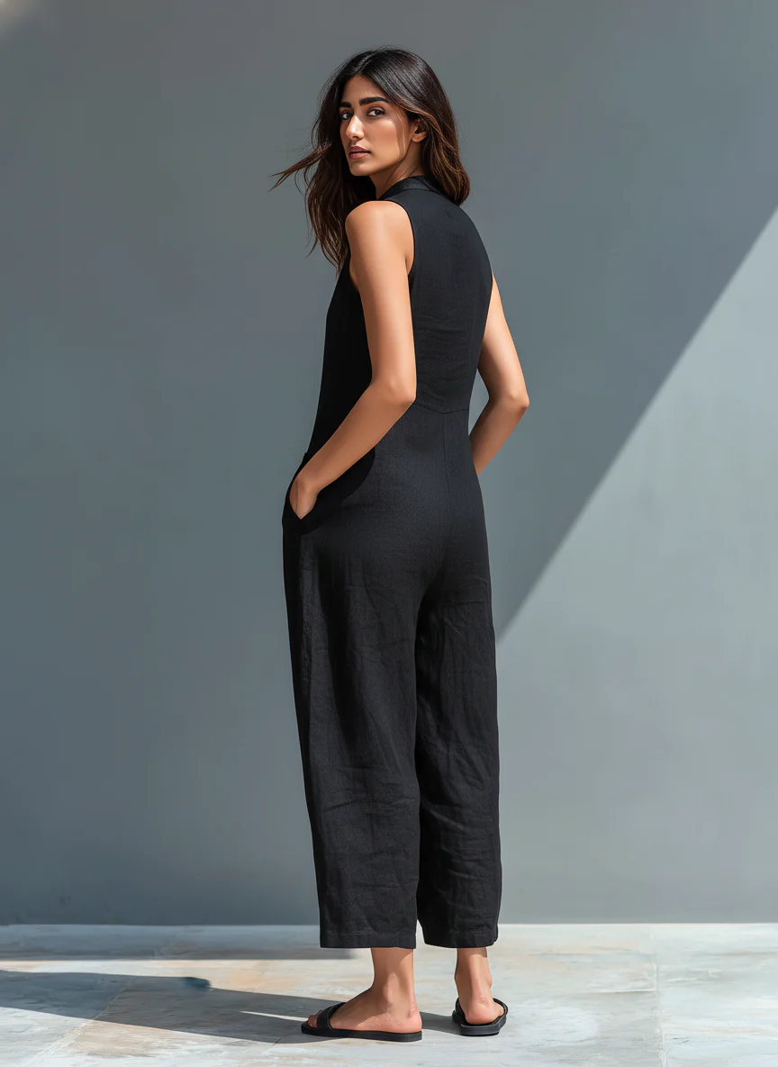 SOLÈNE™ | Elegant Sleeveless Jumpsuit