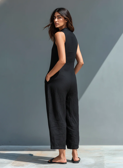 SOLÈNE™ | Elegant Sleeveless Jumpsuit