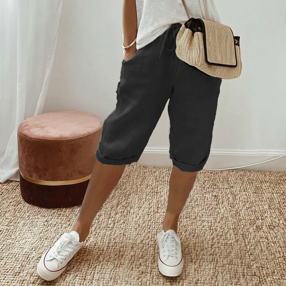LUNA | Cotton linen Women's Shorts