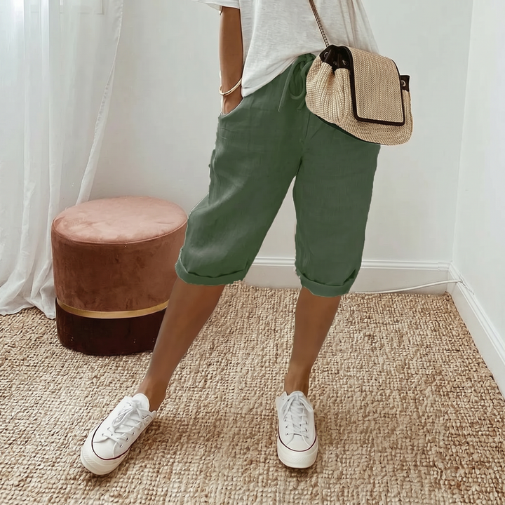LUNA | Cotton linen Women's Shorts