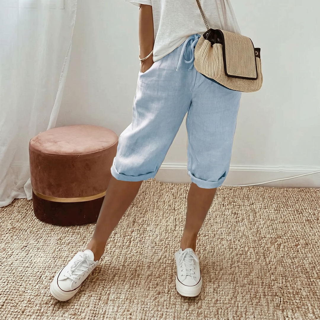 LUNA | Cotton linen Women's Shorts