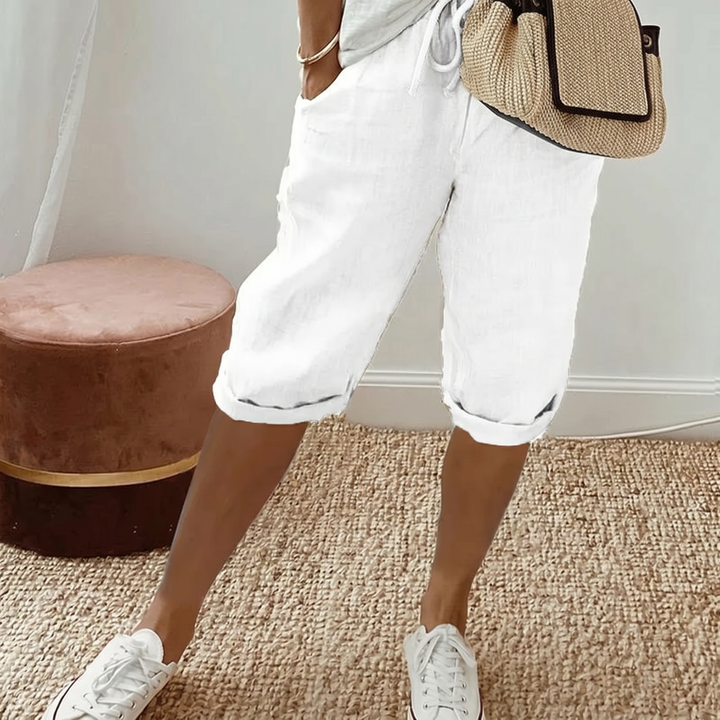 LUNA | Cotton linen Women's Shorts