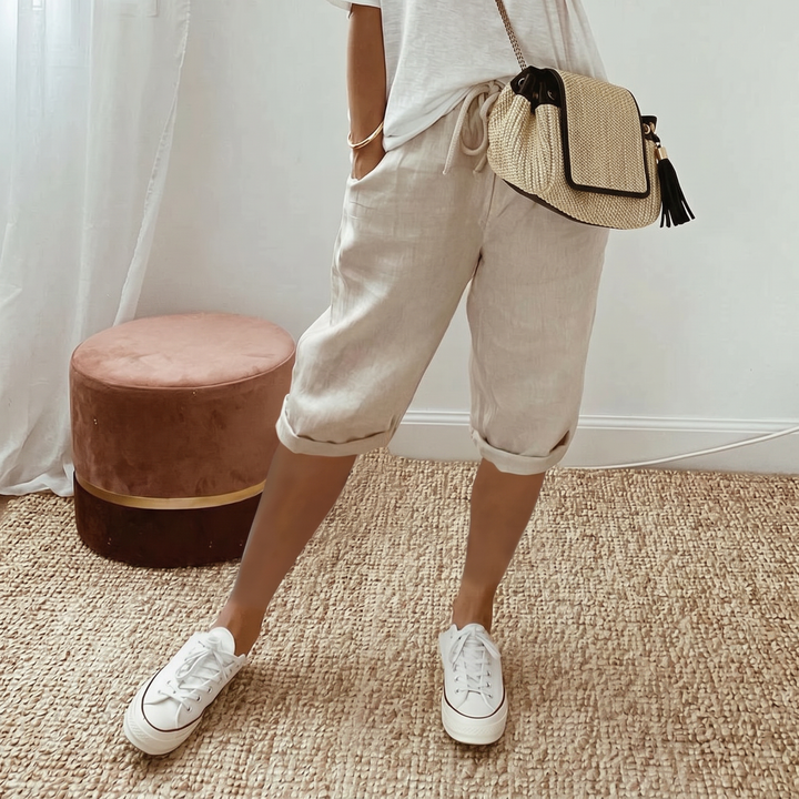 LUNA | Cotton linen Women's Shorts