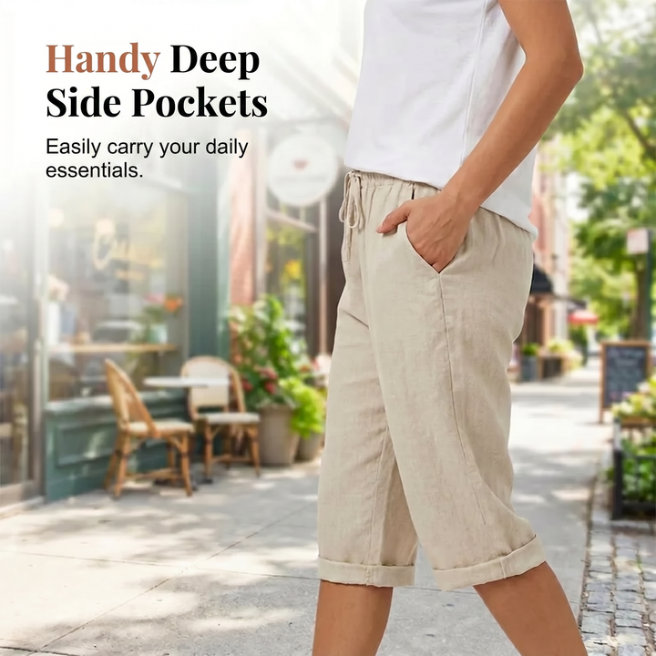 LUNA | Cotton linen Women's Shorts